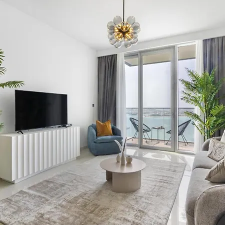 Sea View 2-Bedroom - Beach Isle Dubai Exterior photo
